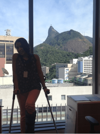 Teaching in crutches – the ultimate way to test your positive attitude